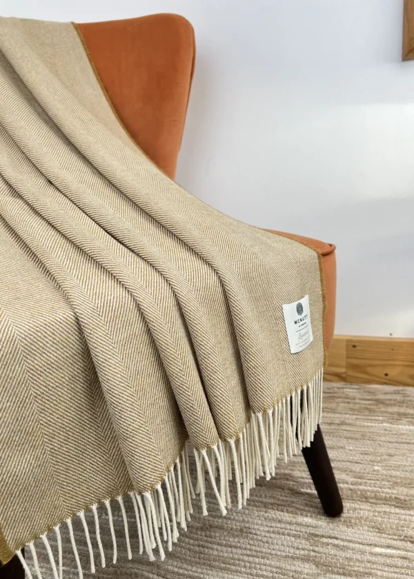 mead herringbone throw