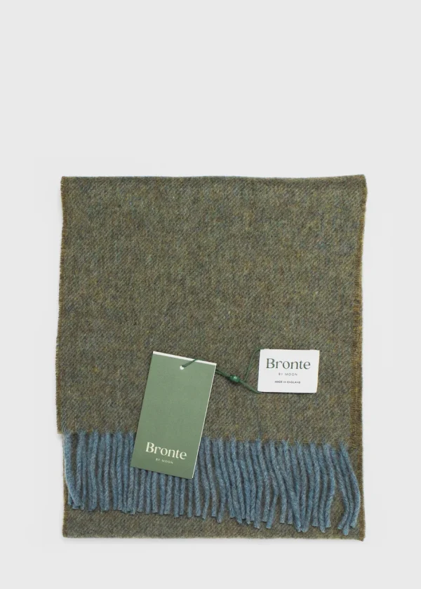 grab Moon Bronte Merino Lambswool Scarf Khaki 2