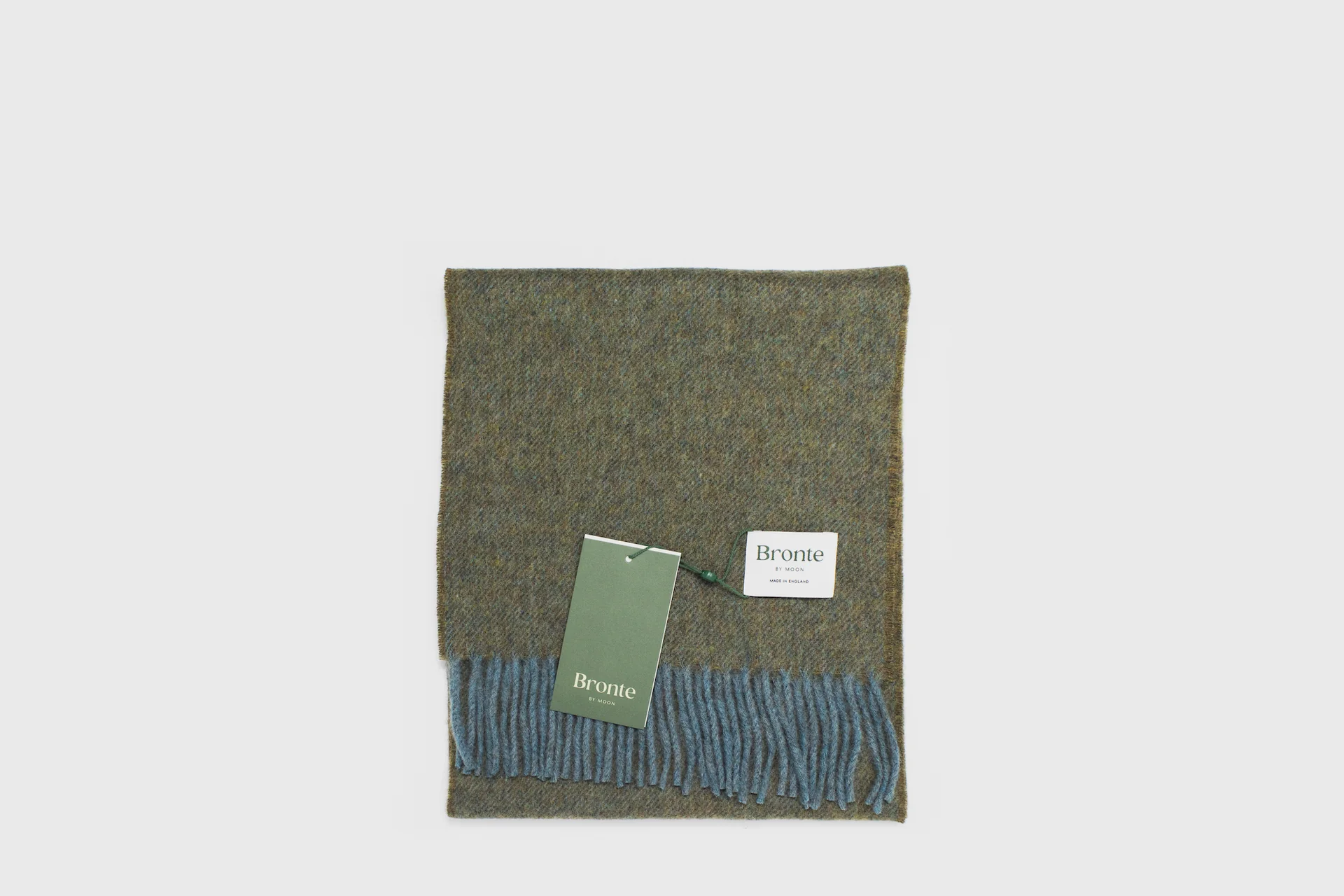 grab Moon Bronte Merino Lambswool Scarf Khaki 2