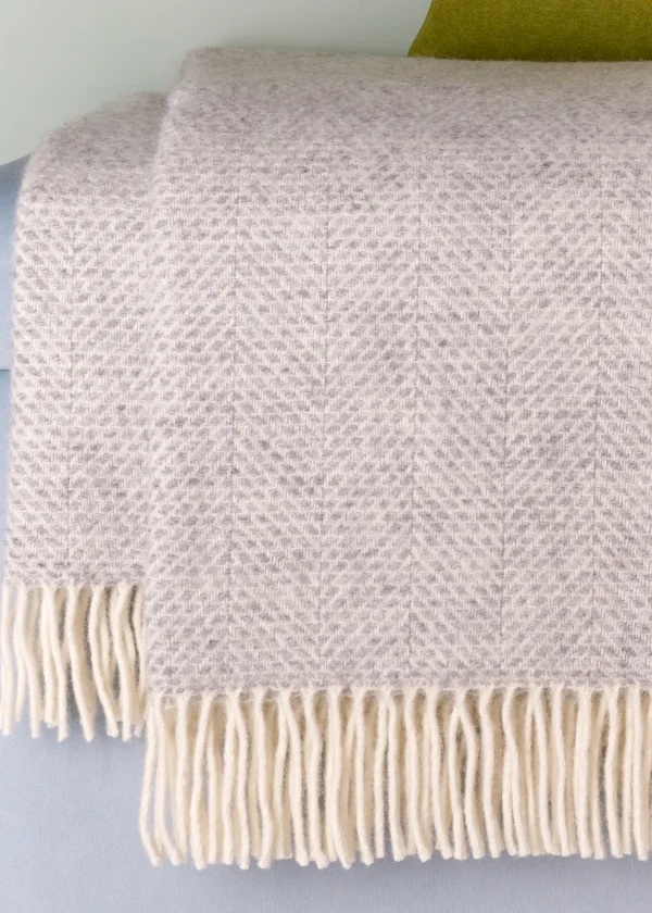 grab beehive grey wool blanket cushy home and style copyright