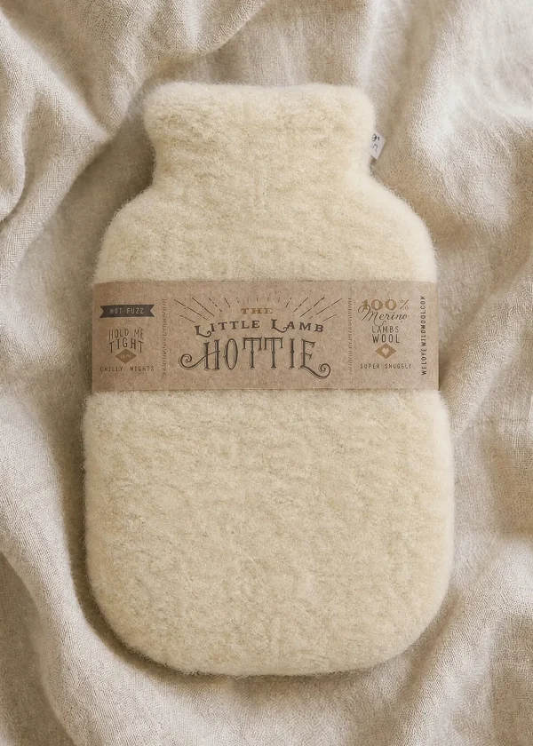 ww natural pure wool hot water bottle