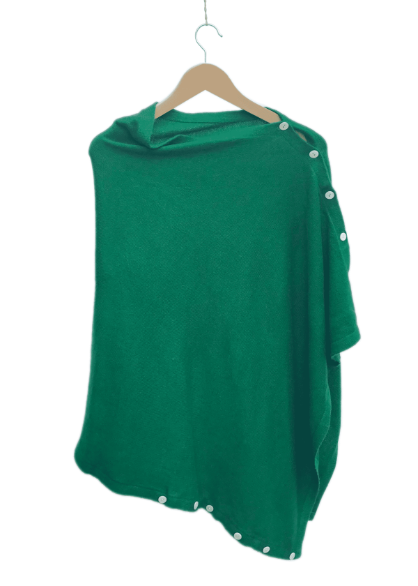 WildWoolPics I cashmere poncho emerald green
