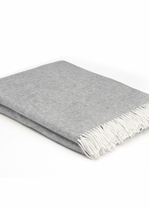 mcnutt grey herringbone throw