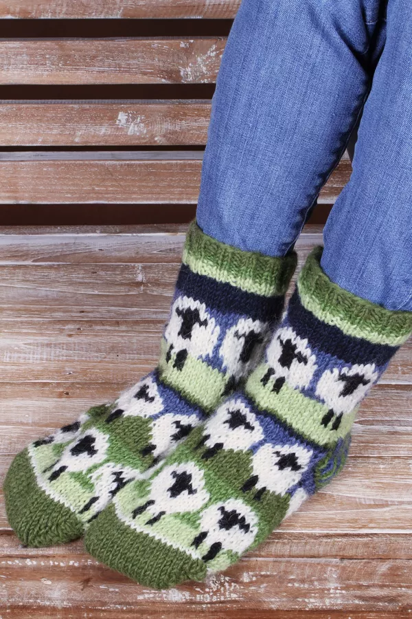 Sheep Pachamama sofa socks
