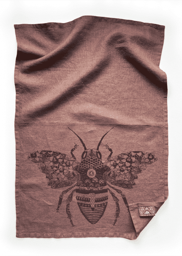 GeorgieLettersPic Linen Teatowel AshesRoses Bee Prod2