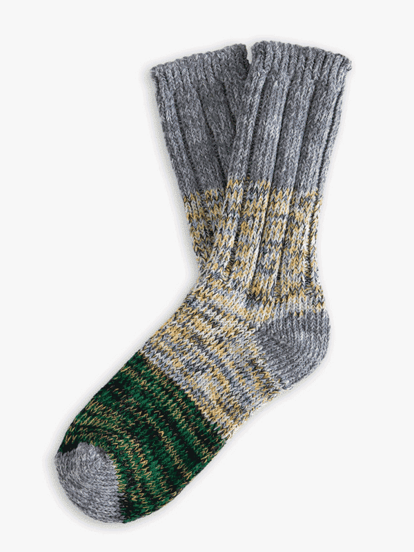 WildWoolPic Thunders love recycled socks helen green pair