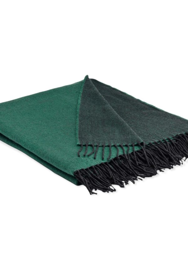 Supersoft Emerald Green reversible throw