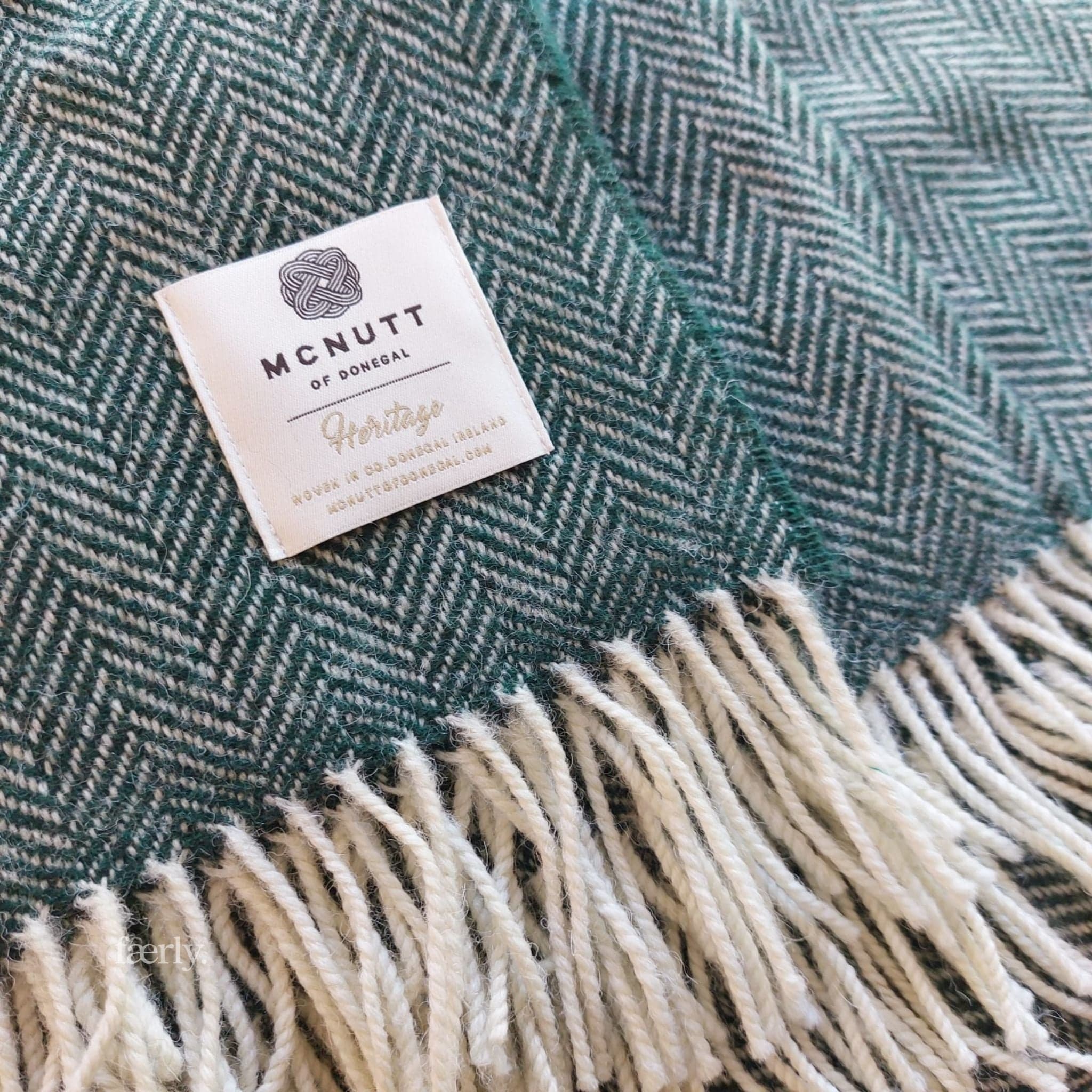 grab blanket 100 pure wool throw heritage collection spruce herringbone mcnutts of donegal 51554098348374