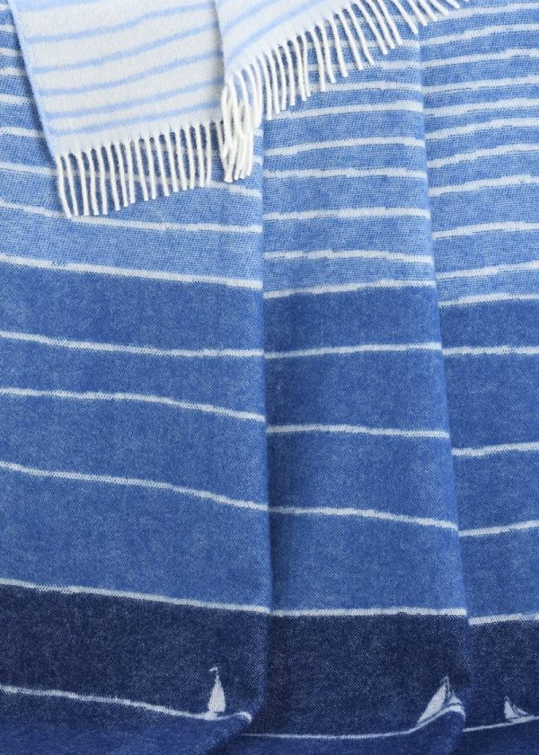 Blue boat throw 
