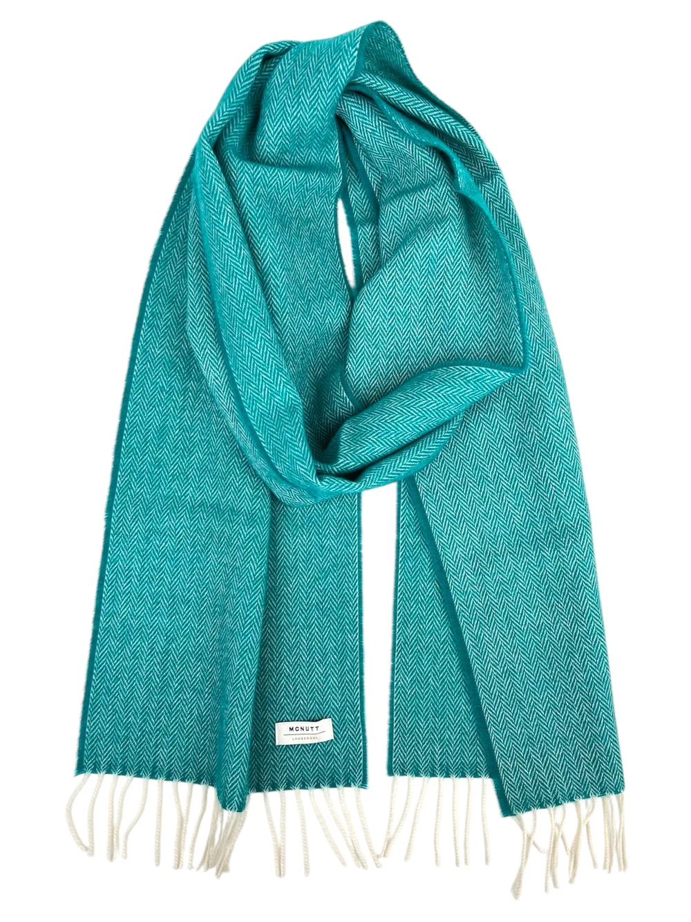 Tropical+Green+herringbone+scarf