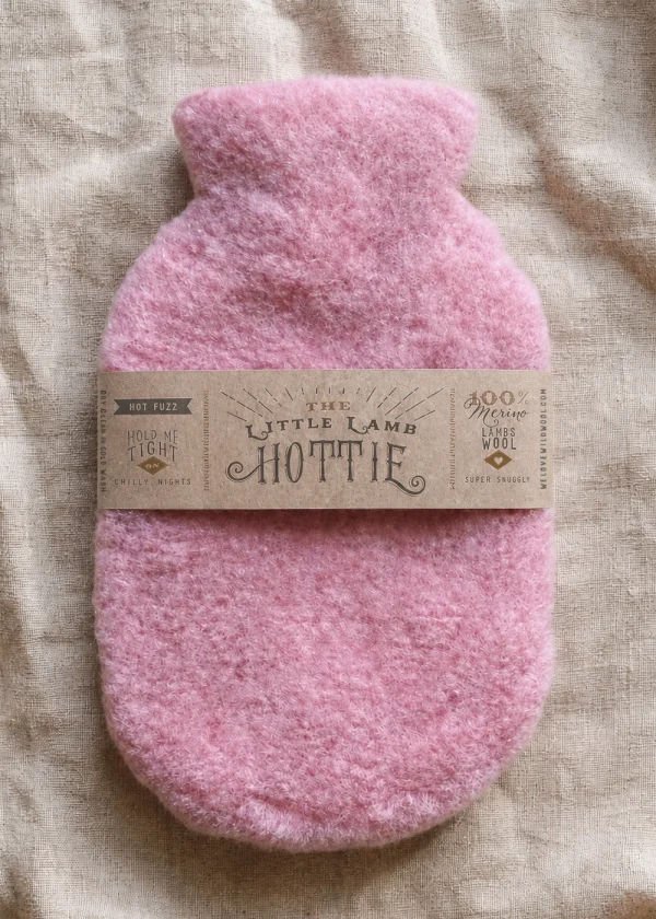 ww pure wool hot water bottle pink 2