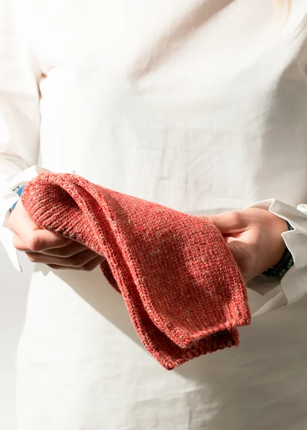 WildWoolpic Thunders Love pink recycled wool sock2