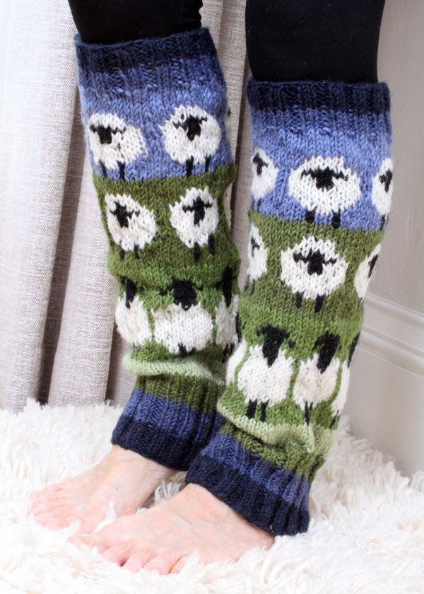 Faitrade woollen Sheep legwarners