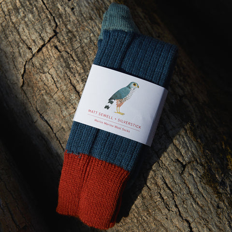 Matt Sewell Silverstick Merlin Merino Wool Socks large
