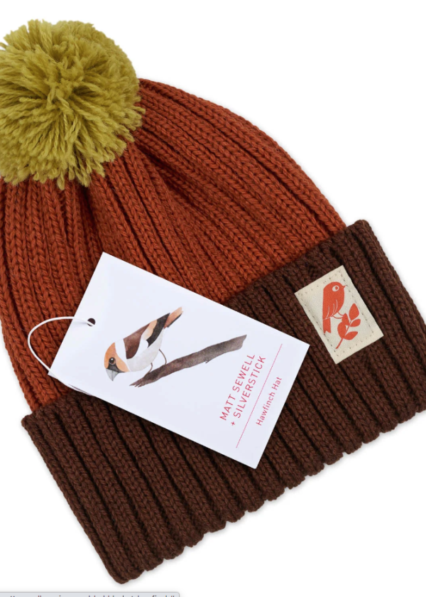 Merino Wool hwfinch bobble hat