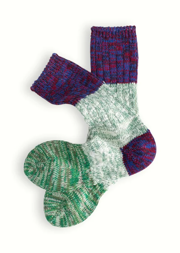thunders love recycled Green Purples socks2