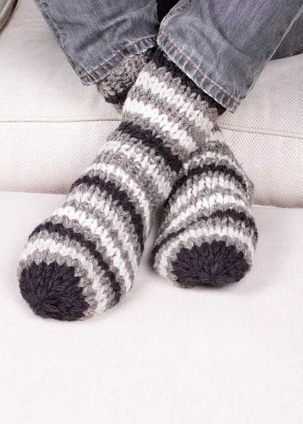 Mens Clifden Sofa Socks Charcoal