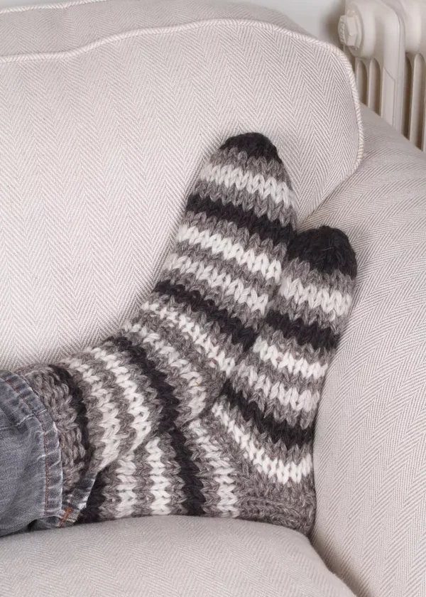 Mens Clifden Sofa Socks Charcoal faitraide