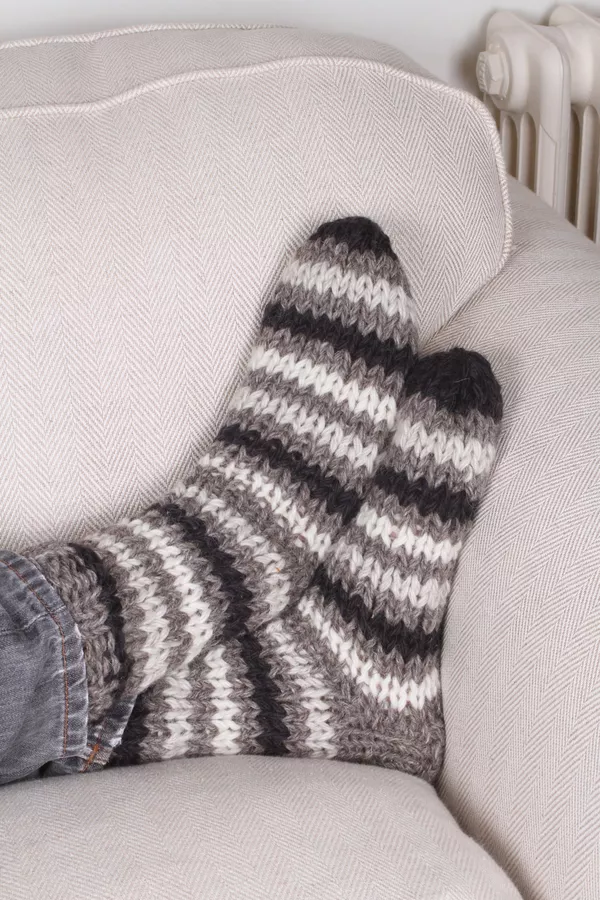 Mens Clifden Sofa Socks Charcoal faitraide