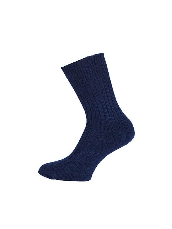 Navy corrymoor companion mohair sock