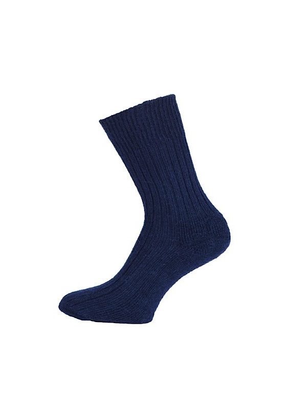 Navy corrymoor companion mohair sock