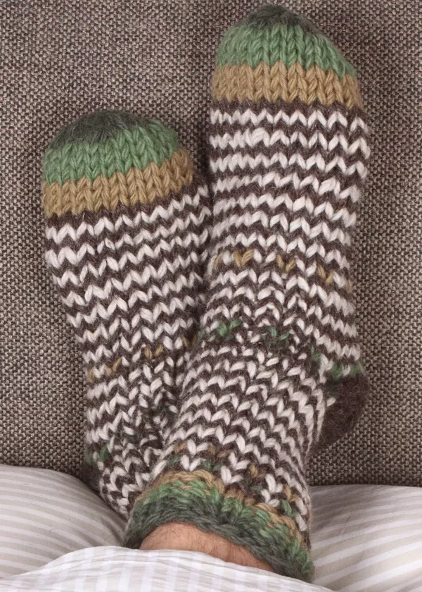 Santiago sofa socks pure wool