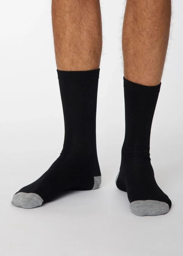 thought bare black bamboo socks ww