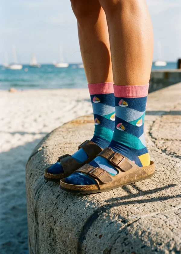 wildwool pic bamboo socks boats