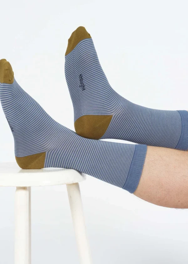 ww bamboo socks blue stripes 1