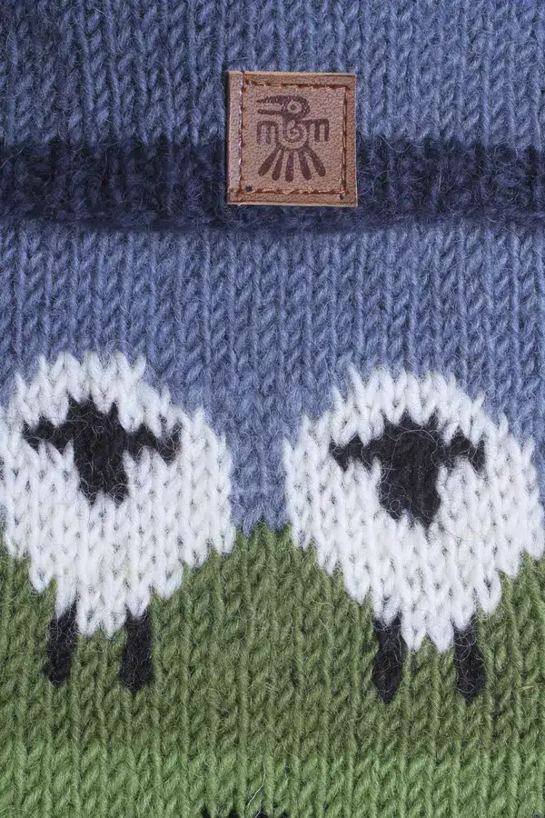 Flock of sheep hot water bottle