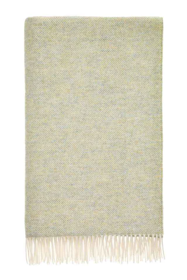 Light sage herringbone