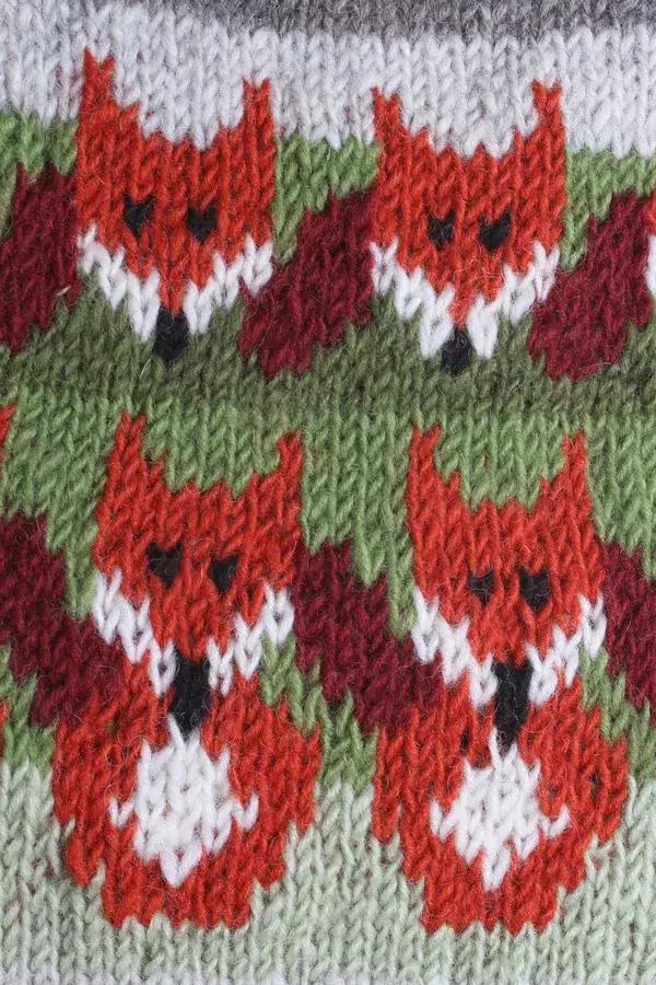Skulk of foxes hot water bottle