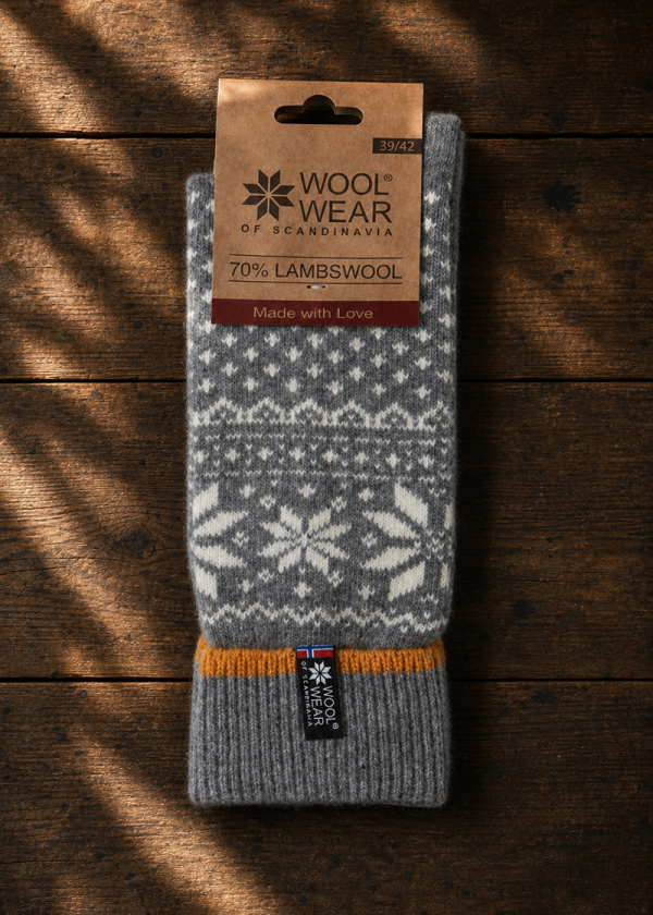 woolwear scandi lambswool socks grey ww