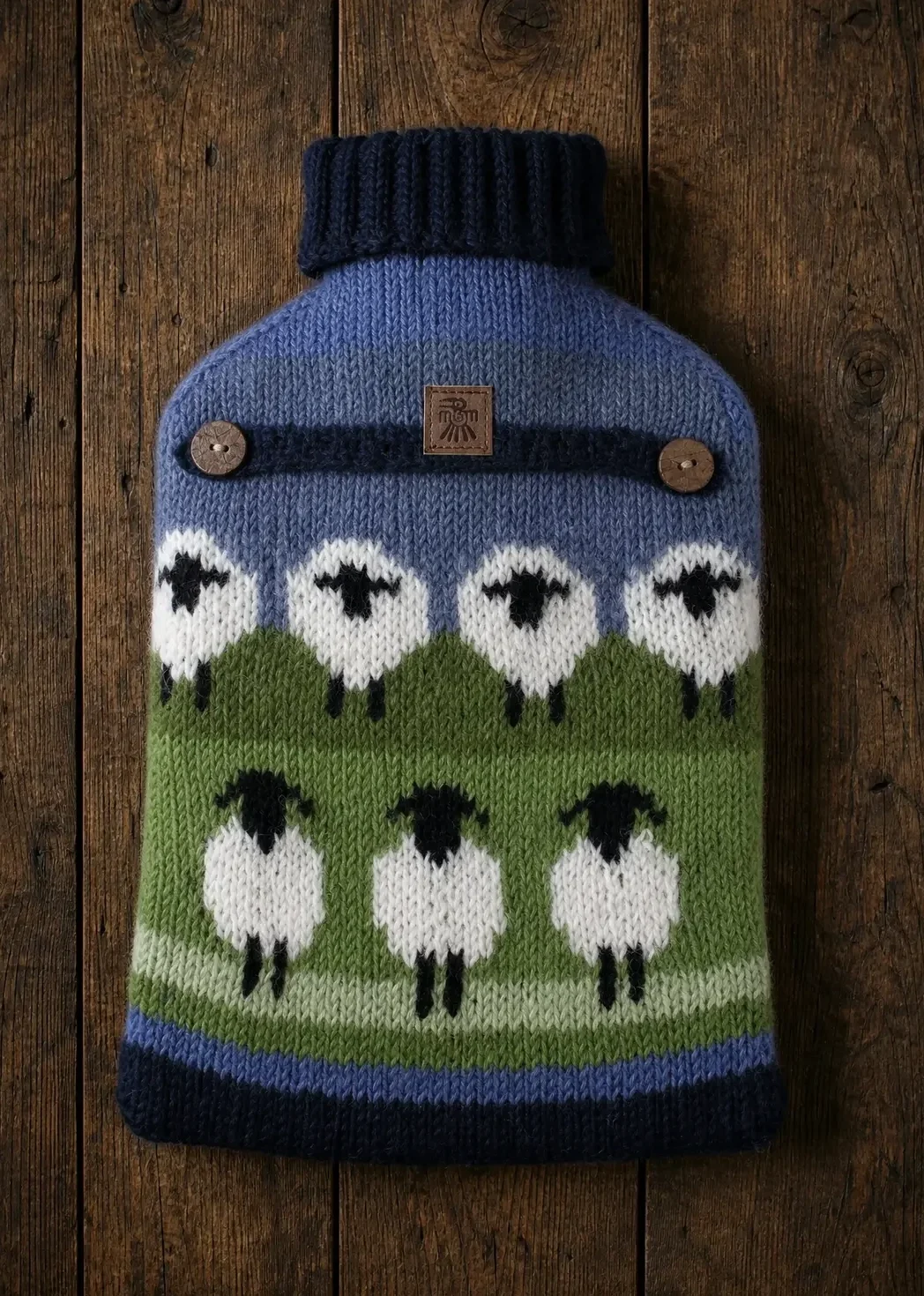 ww pachamama fairtrade wool hot water bottle sheep