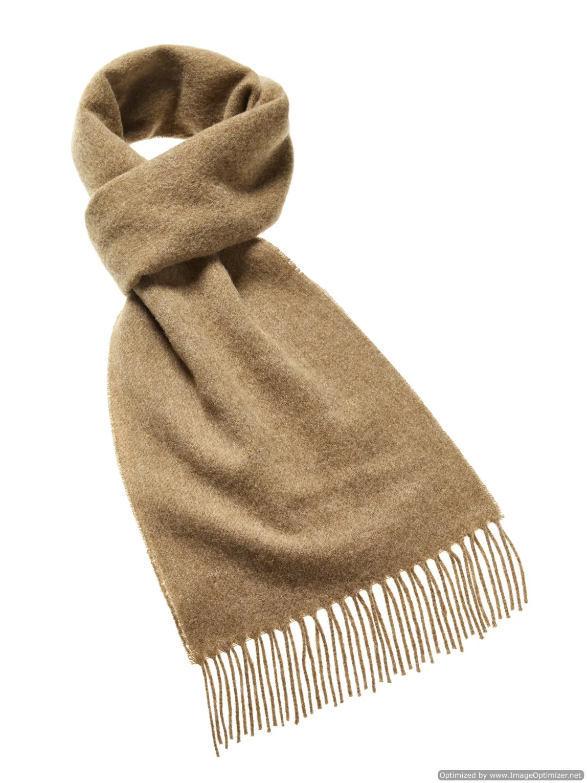 Lambswool Plain Scarf Camel