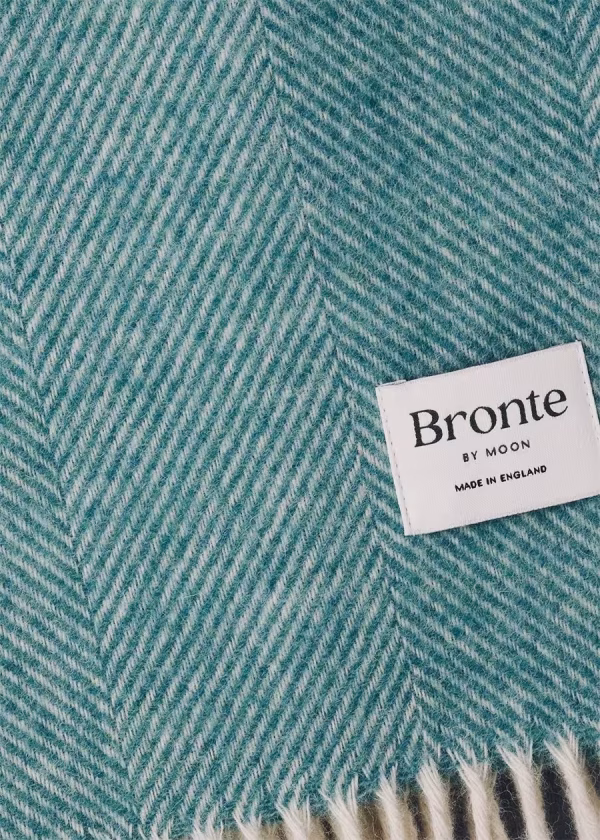 bronte aqua herringbone shetland wool blanket ww copy