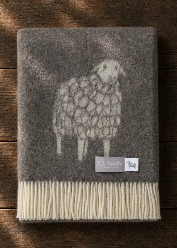 brown sheep pure wool throw ww