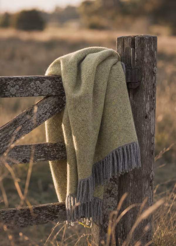 cosy lemon mcnutt wool throw ww