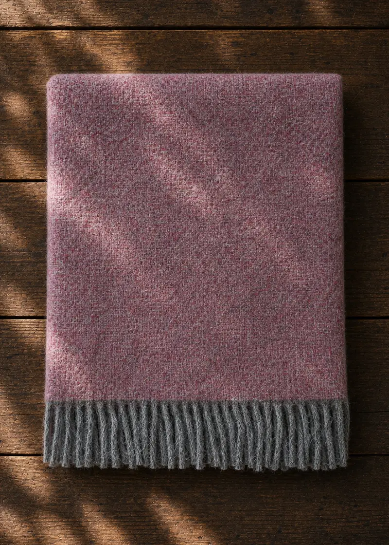 cosy rose mcnutt pure wool throw ww