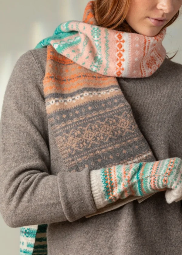 eribe alloa elder fairisle merino wool scarf