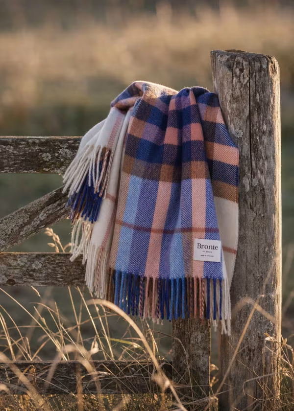 falmouth ivory blue bronte throw ww