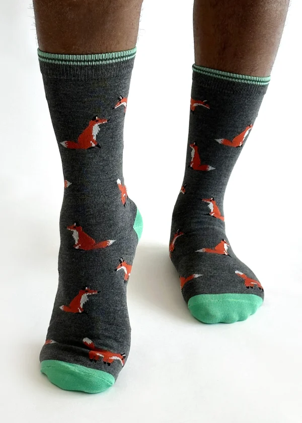 Oriel Fox Stripe Bamboo Socks