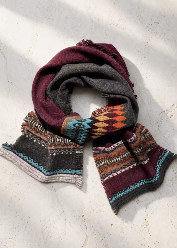 golden birch eribe merino scarf ww
