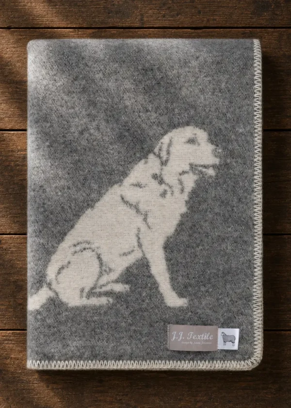 grey dog pure wool throw ww