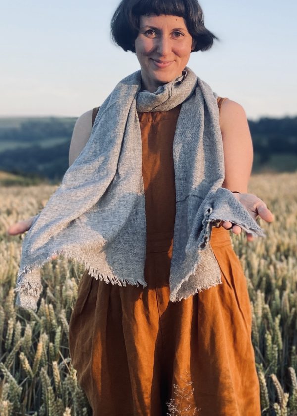 light grey fairtrade cashmere shawl ww1 e1780955264859