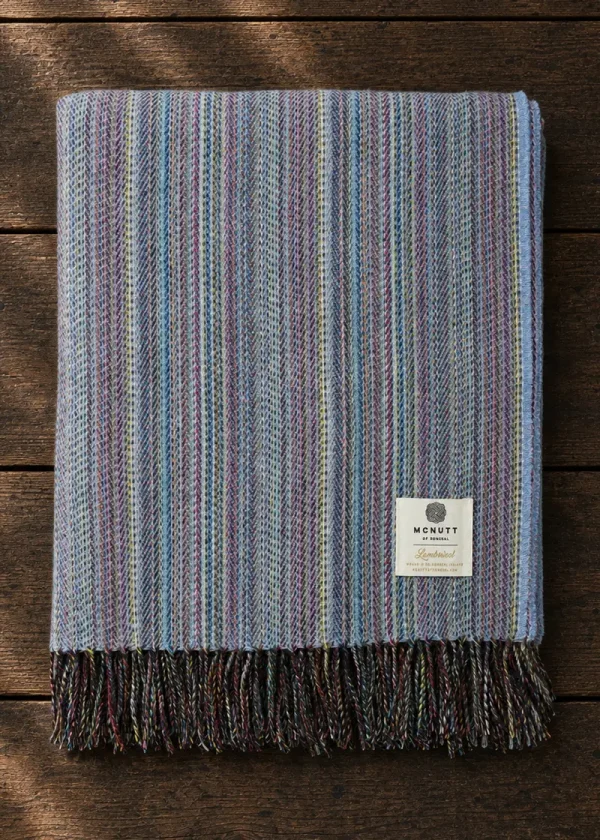 mcnutt chalk rainbow pure wool throw ww