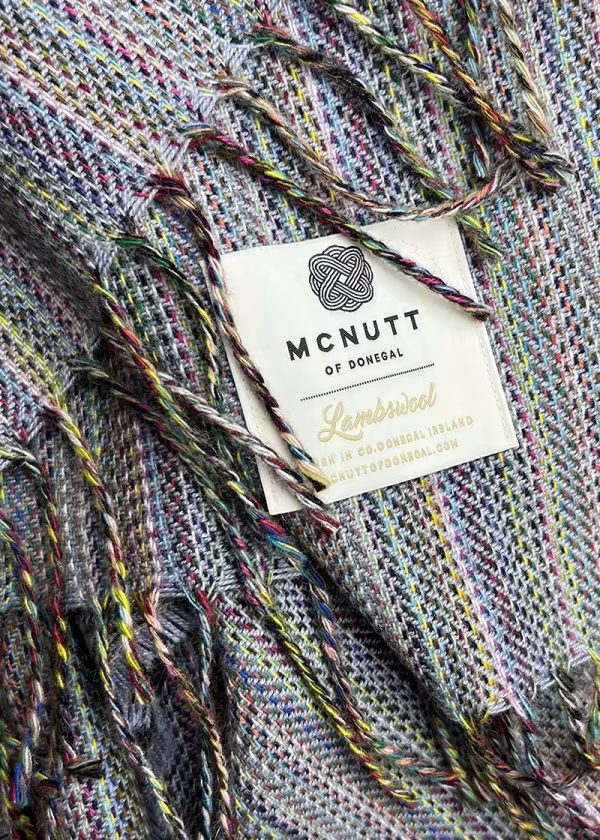 mcnutt chalk rainbow wool throw grb ww