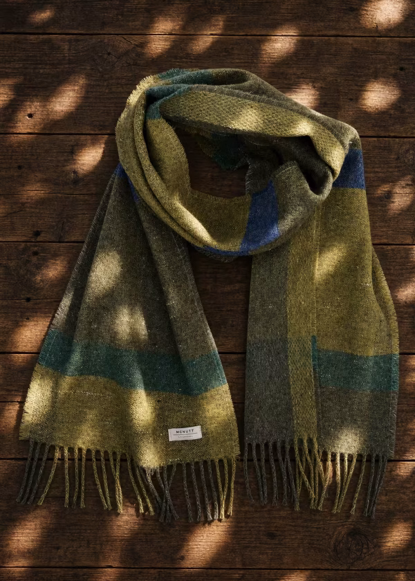 mcnutt forever seagrass recycled pure wool scarf ww
