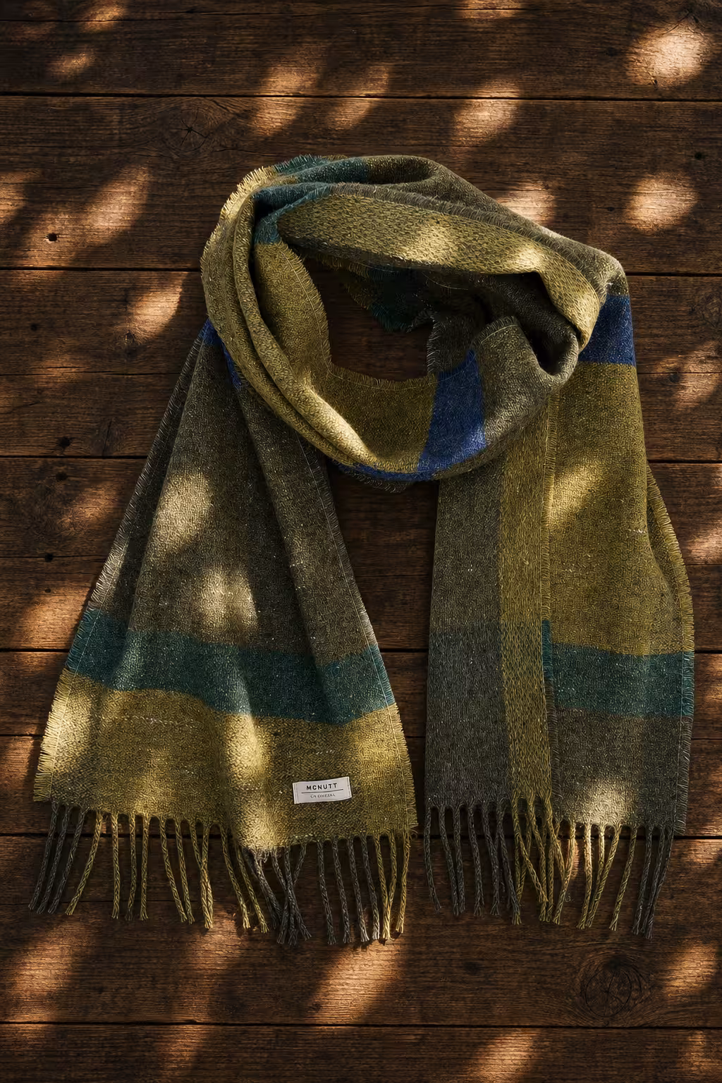 mcnutt forever seagrass recycled pure wool scarf ww