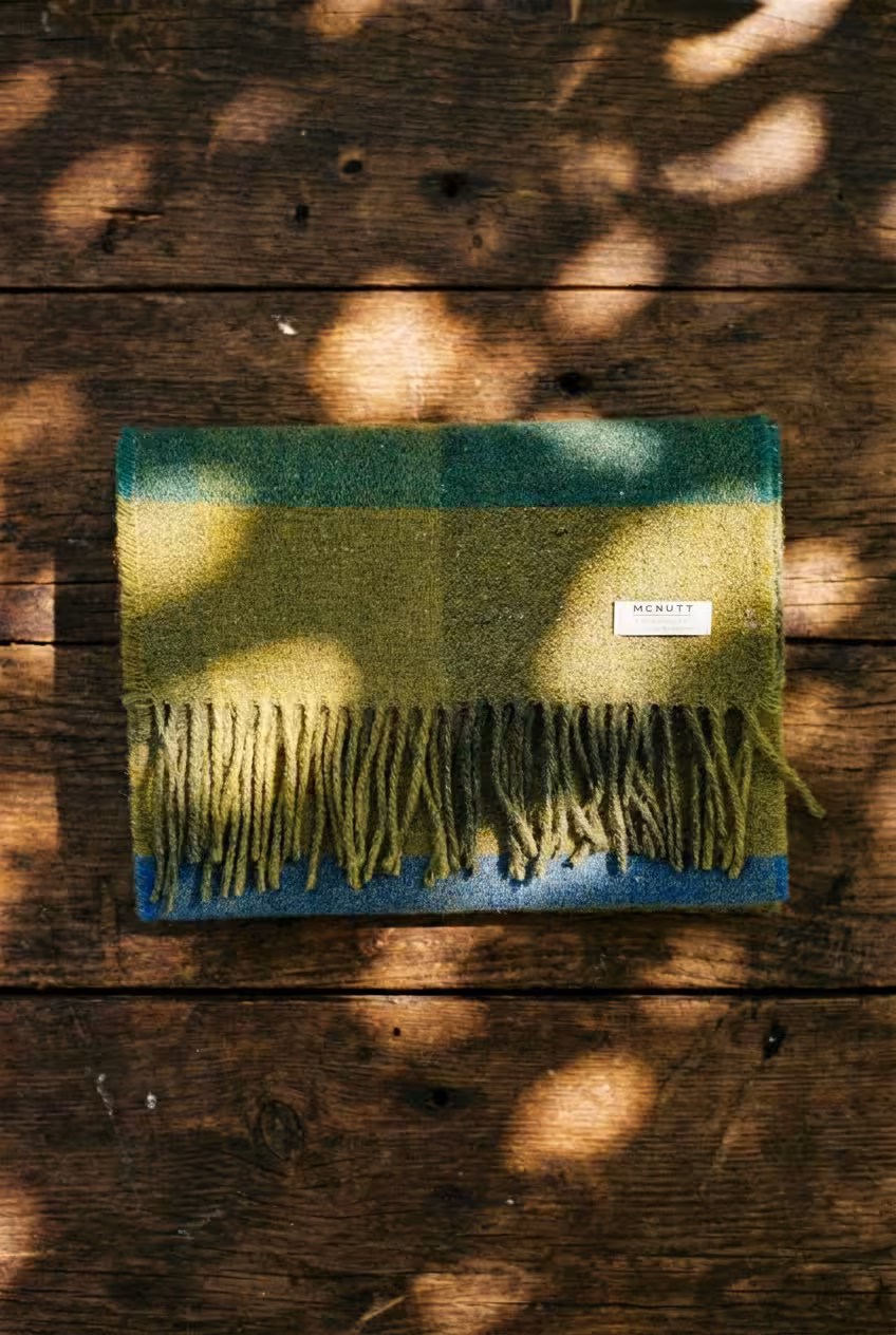mcnutt forever seagrass recycled wool scarf ww